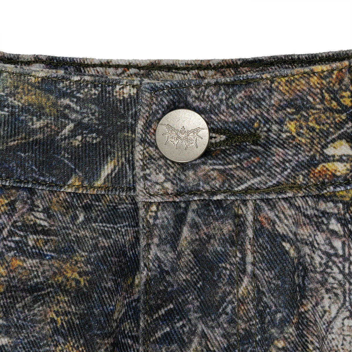 Moonless X Cabin Boys Touch Grass Baggy Camo Jeans